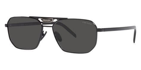 prada pr58ys 1ab5s0|Prada PR 58YS 1AB5S0 57 Black Sunglasses .